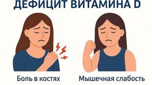 Нехватка витамина D симптомы, признаки и как восполнить дефицит