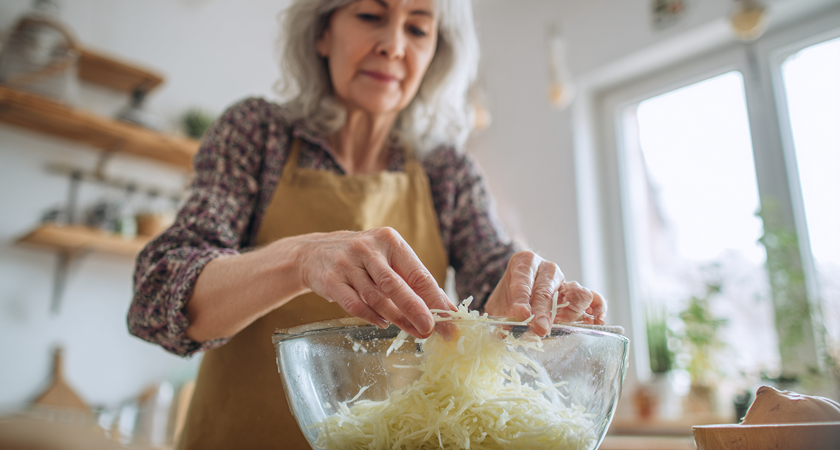 Драники из репы и картофеля